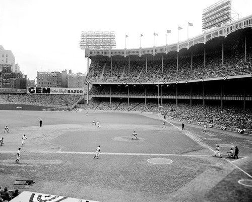 Yankee Stadium 1951 World Series (Hank Bauer's Triple) Premium Poster Print - Photofile