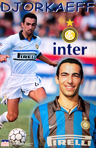 Youri Djorkaeff "Superstar" FC Inter Milan Football Soccer Action Poster - Starline1999
