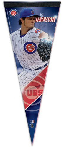 Yu Darvish Chicago Cubs Signature Series Premium Felt Collector's PENNANT - Wincraft