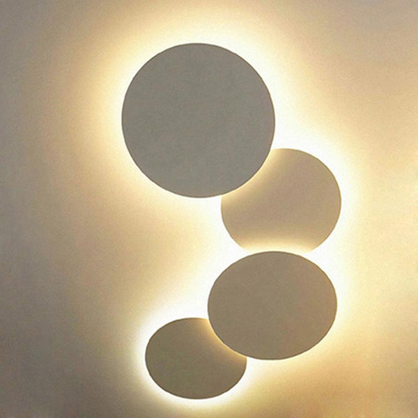 Buy Creative White Circle Lights Minimalistic Modern Wall Led