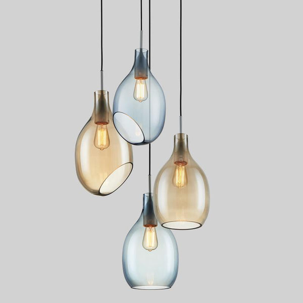 Simple Post-Modern Glass Pendant Light 