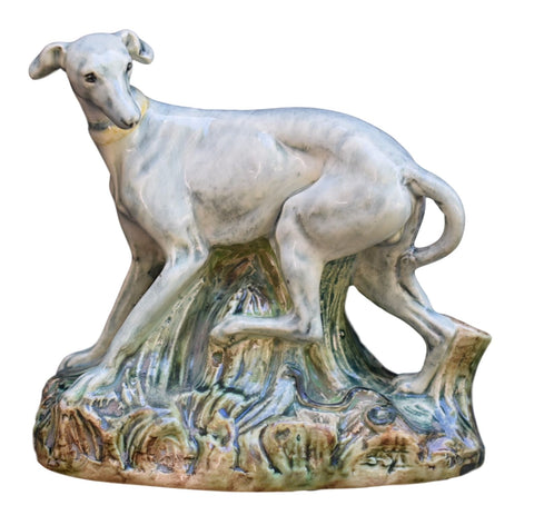 french antique porcelain dog