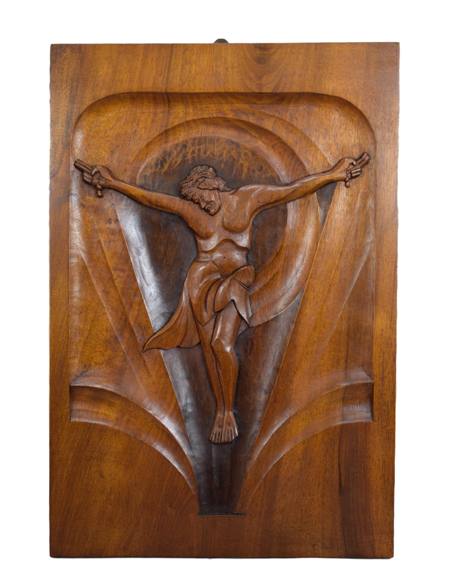 Modernist Religious Panel - Charmantiques