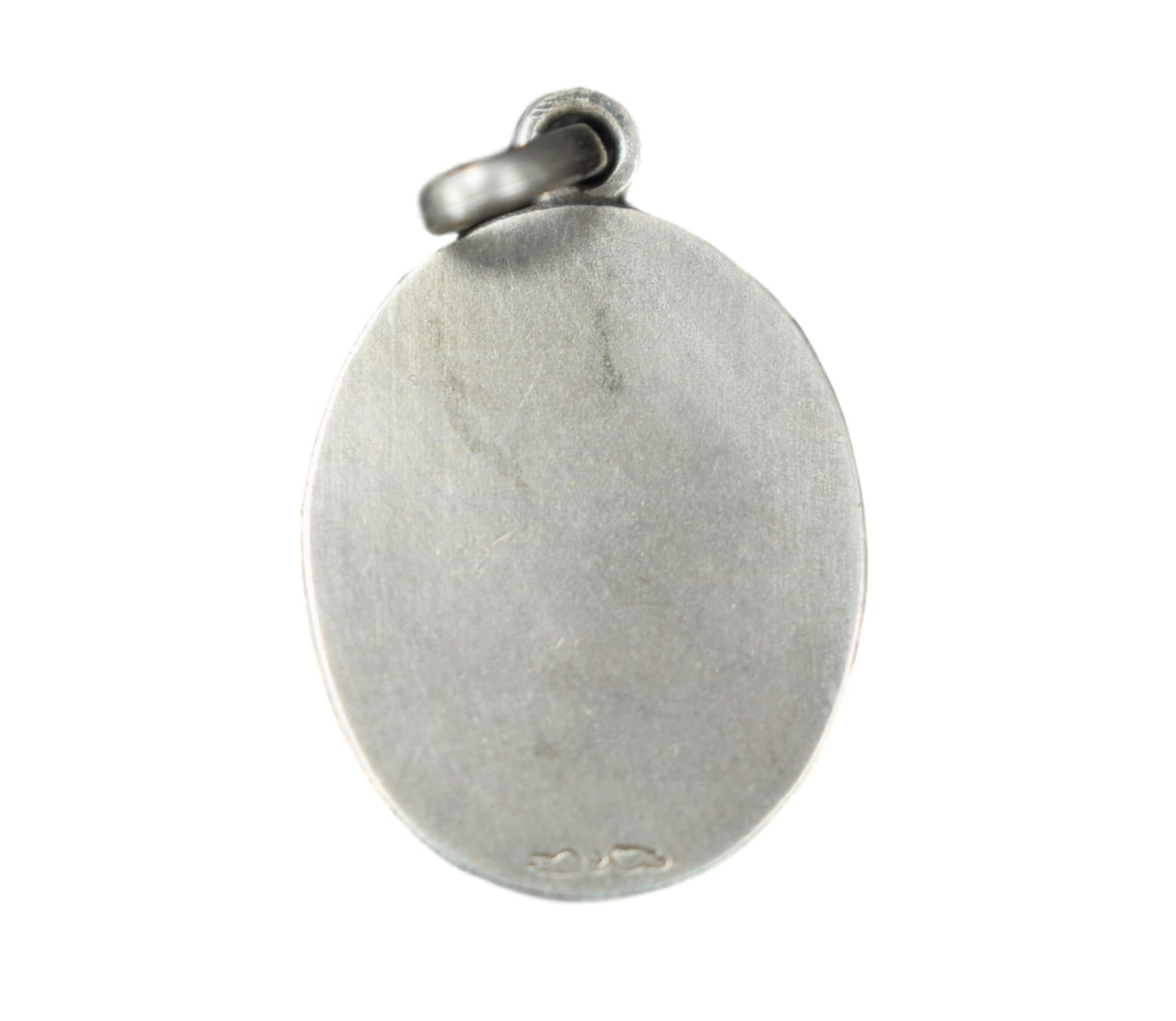 Madonna Child Silver Medal - Charmantiques
