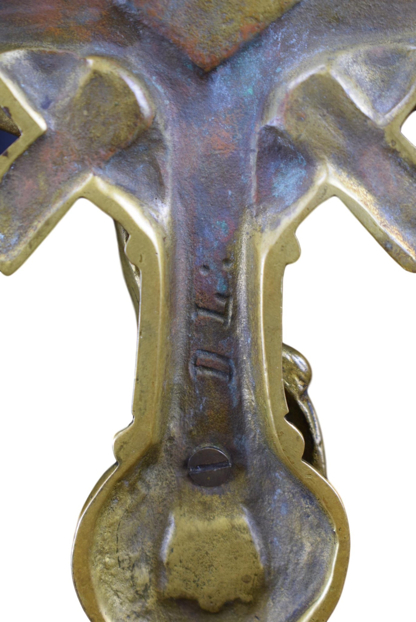 Regency Bronze Altar Cross - Charmantiques