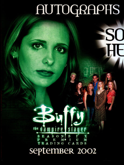 Buffy Season Six & Angel Season 3 Dealer Sell Sheet Sale Promo Ad Inkworks 2008 - TvMovieCards.com