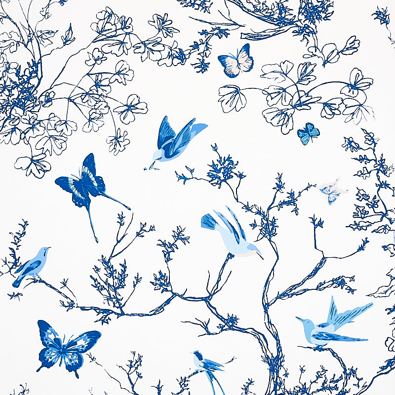 Schumacher Birds and Butterflies Wallpaper – DEKOWE