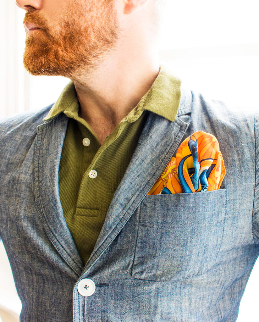 Pure Silk Pocket Square Menswear Wedding Style