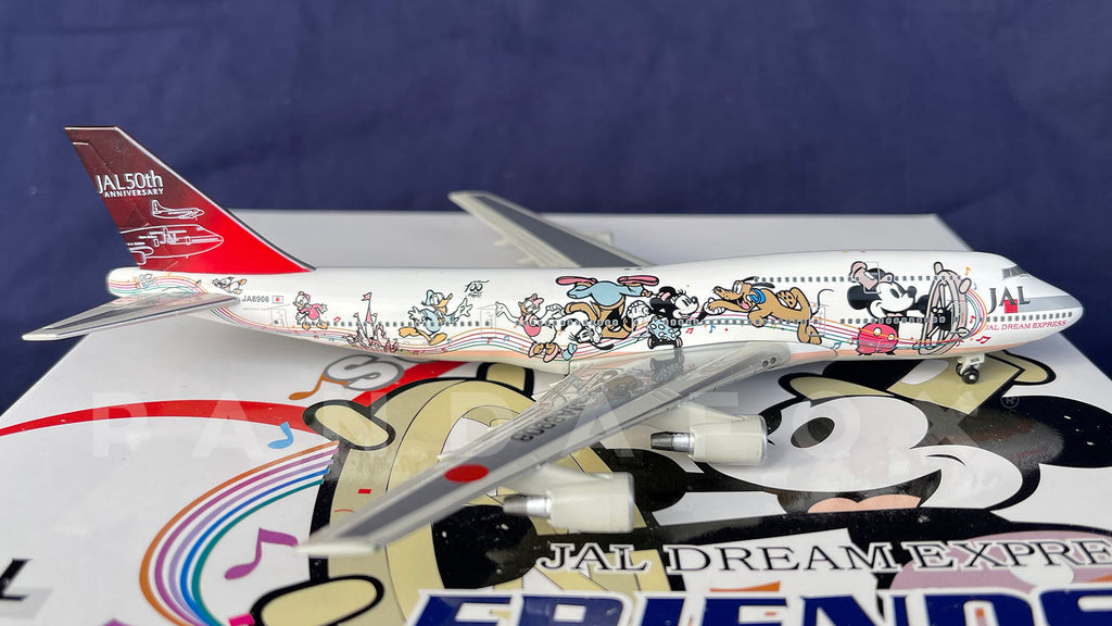 Japan Airlines Boeing 747-400D JA8908 Dream Express #1 Friends JC Wings  JC4JAL109 Scale 1:400
