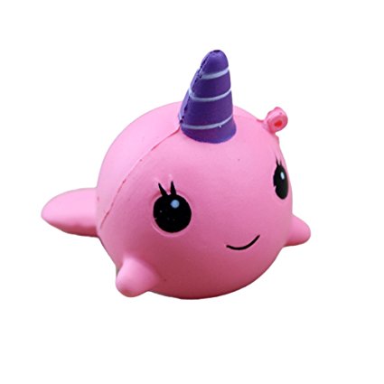 pink narwhal squishy