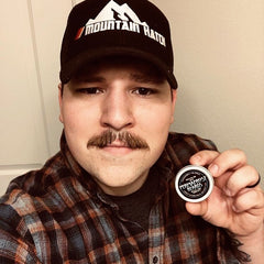Permafrost Beards Mustache Wax. Great Mustache! Get the best beard products in the world right here the number 1 beard products certified made in Alaska! Keep Your Facejacket On!