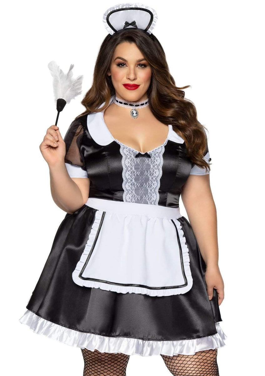 Classic French Maid Plus Size Halloween Costume Leg Avenue 7733