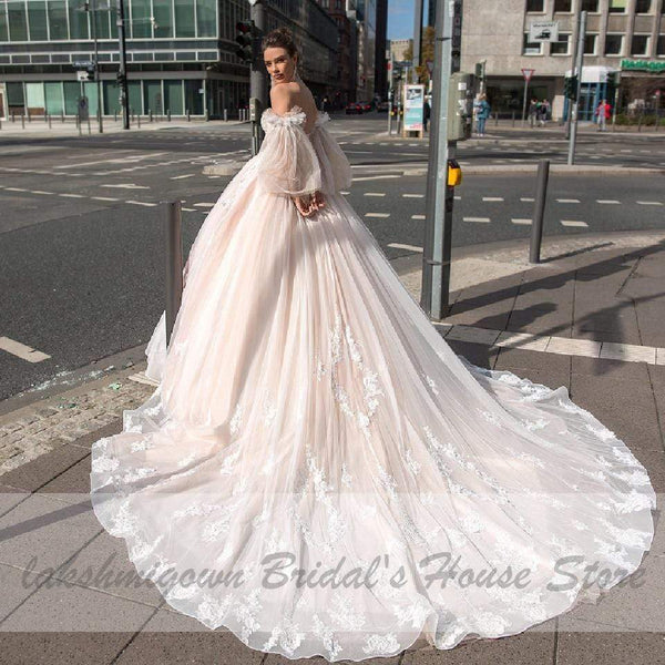 pink fairytale wedding dresses