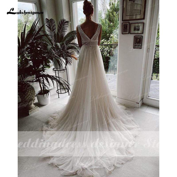 Wedding Dresses 2021 V Neck Beach Lace Bridal Elegant Roycebridal Official Store 1874