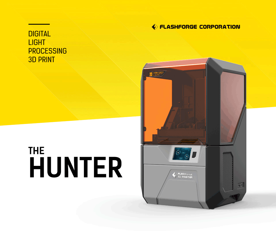 FlashForge Hunter DLP 3D Printer