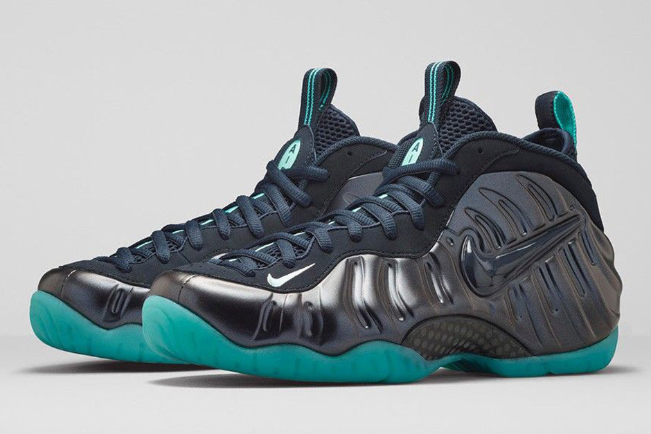 nike foamposite teal