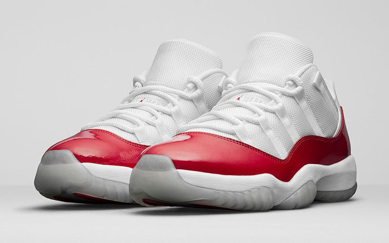 jordan 11 all white and red