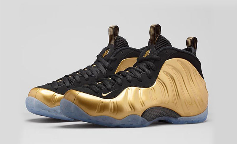 air foamposite one metallic gold