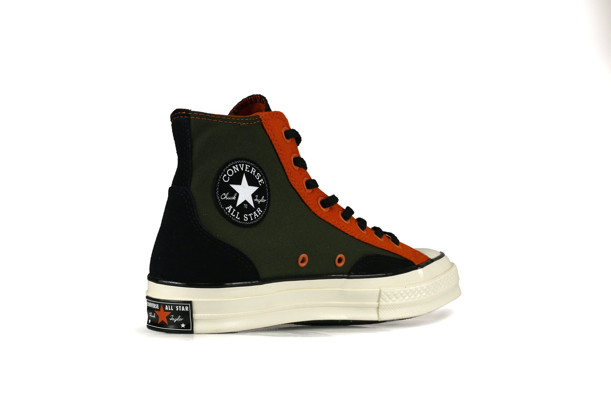 Tops chuck all star embossed leather black egret