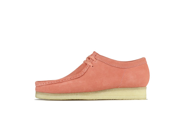 wallabee coral suede