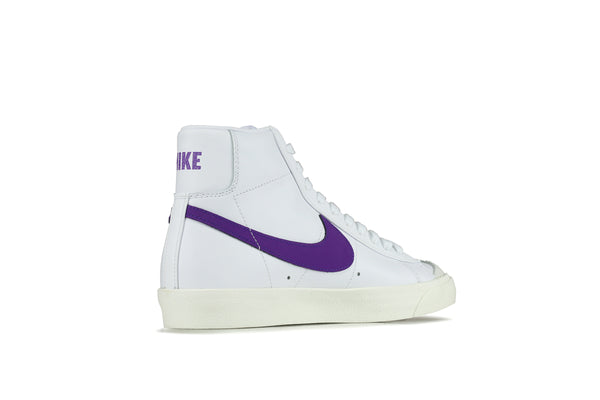 nike blazer mid 77 white voltage purple