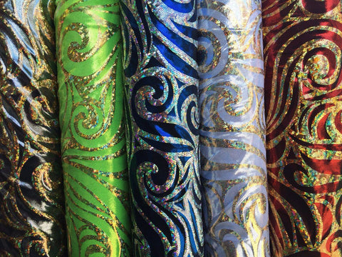 Mystique Swirls Spandex Fabric