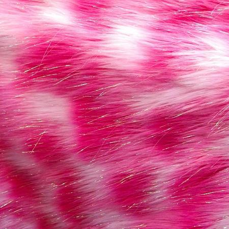 Faux Fur Rainbow Shiny Tinsel Long Pile Fabric