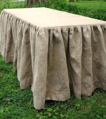 Burlap Table Skirts