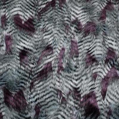 Faux Fake Fur Animal Print Long Pile Fabric
