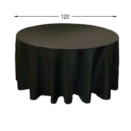 120" Polyester Round Tablecloth