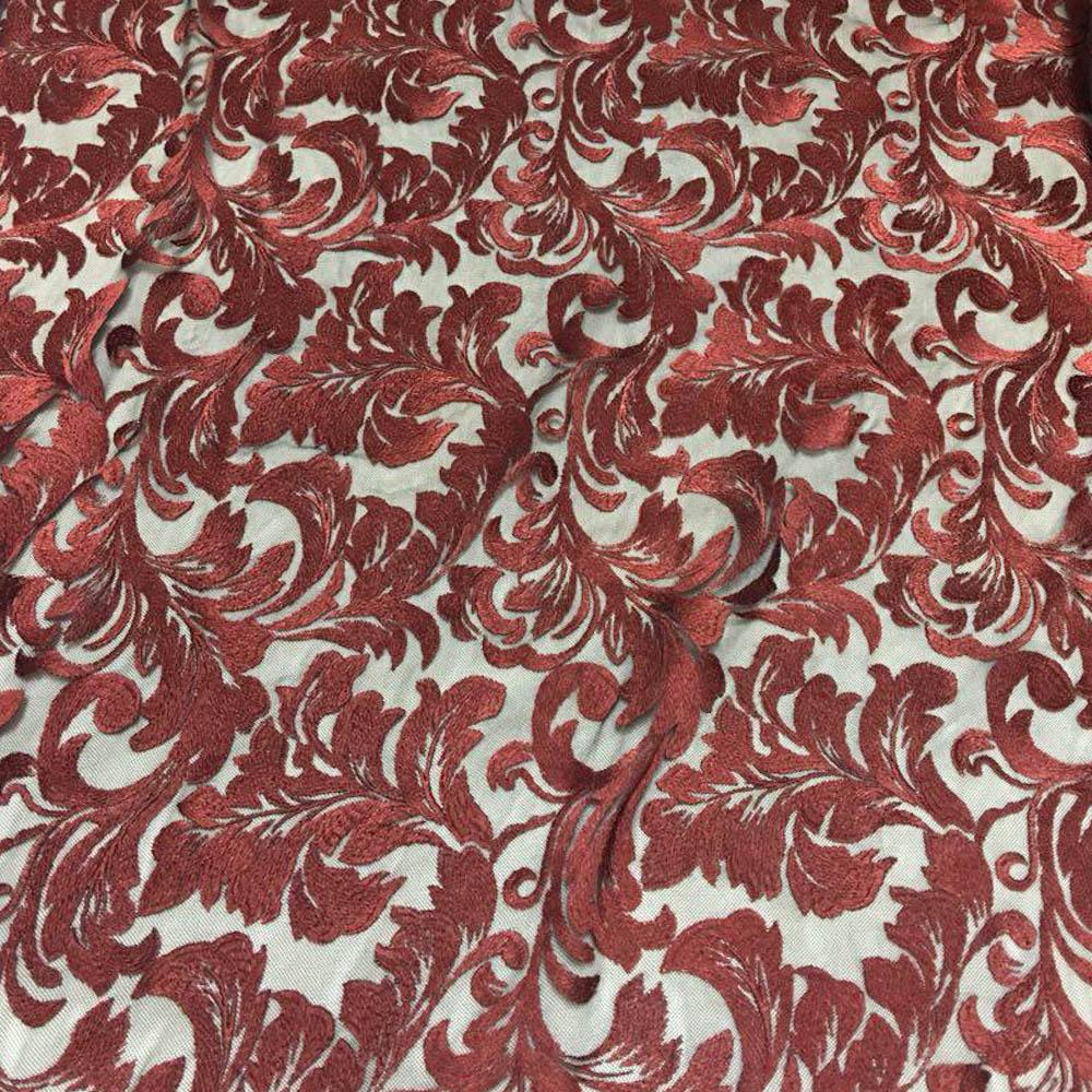 burgundy lace fabric