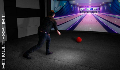 bowling on hd golf simulator with multi sport software