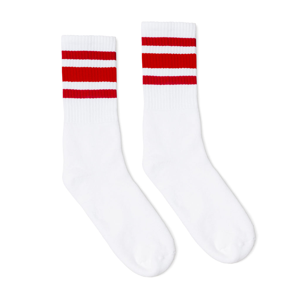SOCCO I Red Stripe Socks I Made in USA