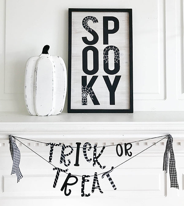 halloween art home decoration using kassa chalkboard paper