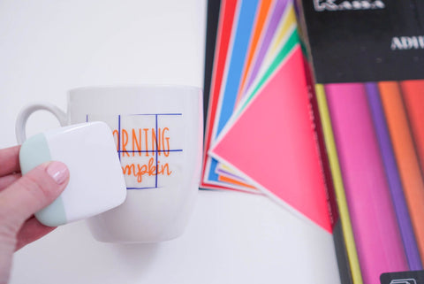 how to customize a mug with cricut adhesive vinyl sheets kassa