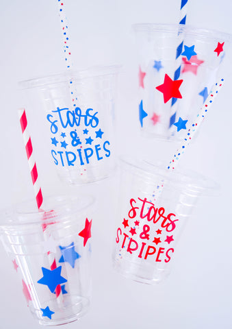 kassa red white and blue vinyl cup decoration diy project