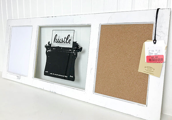 upcycle message board for chalkboard and whiteboard vinyl