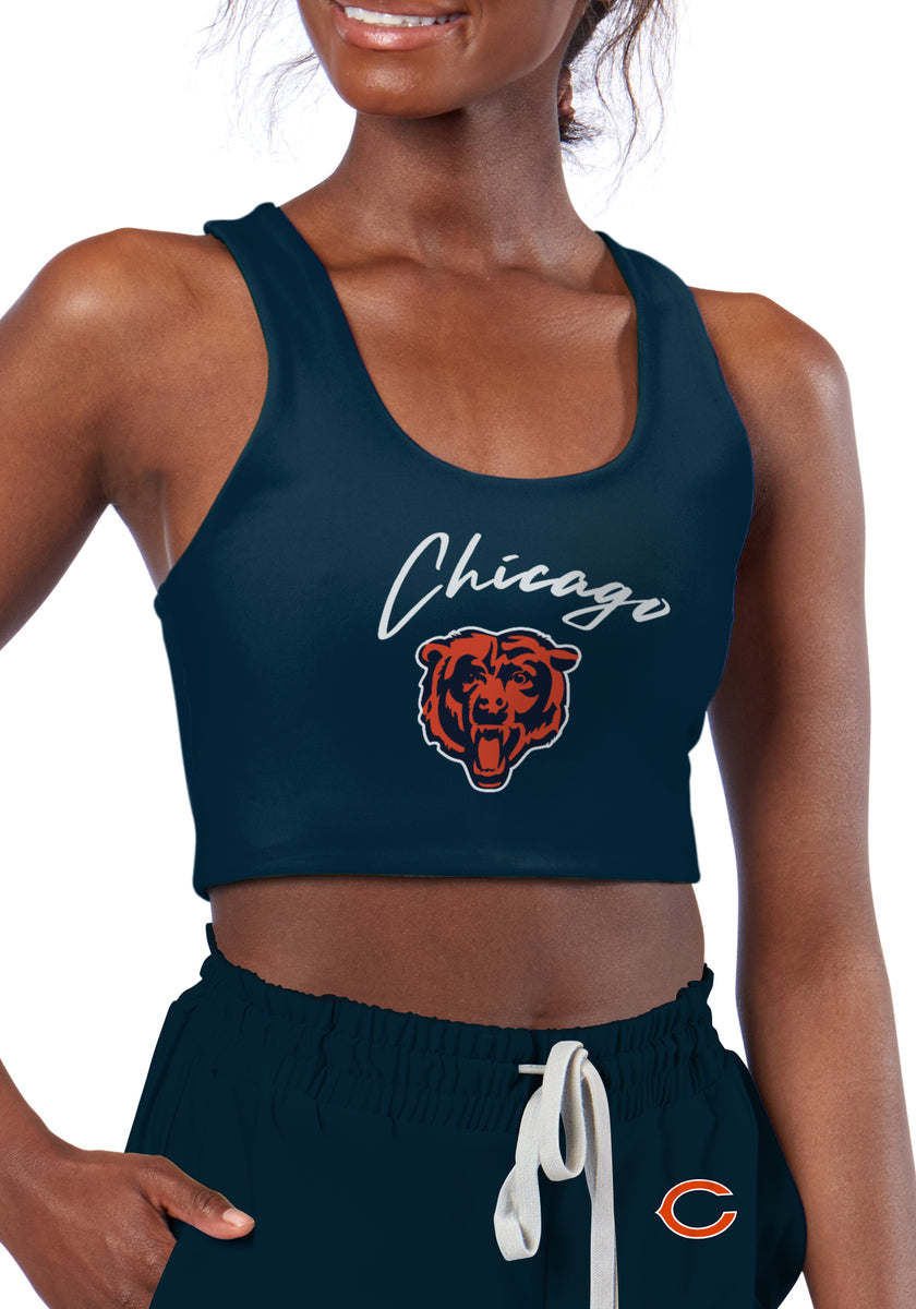 Chicago Bears Women's Crop Tops Crop Tank Sleeveless T-Shirt Women's Vest