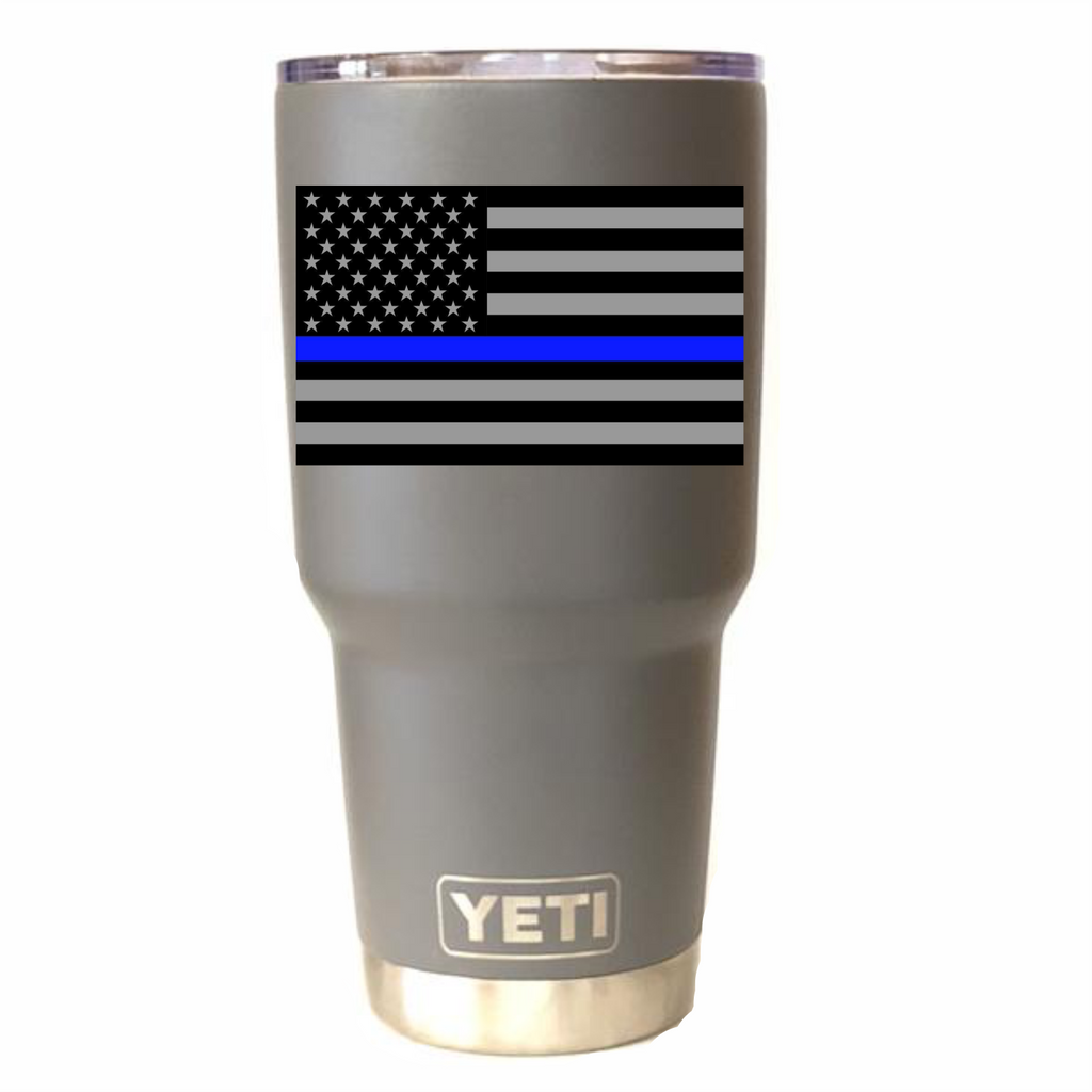 blue line yeti 30 oz tumbler