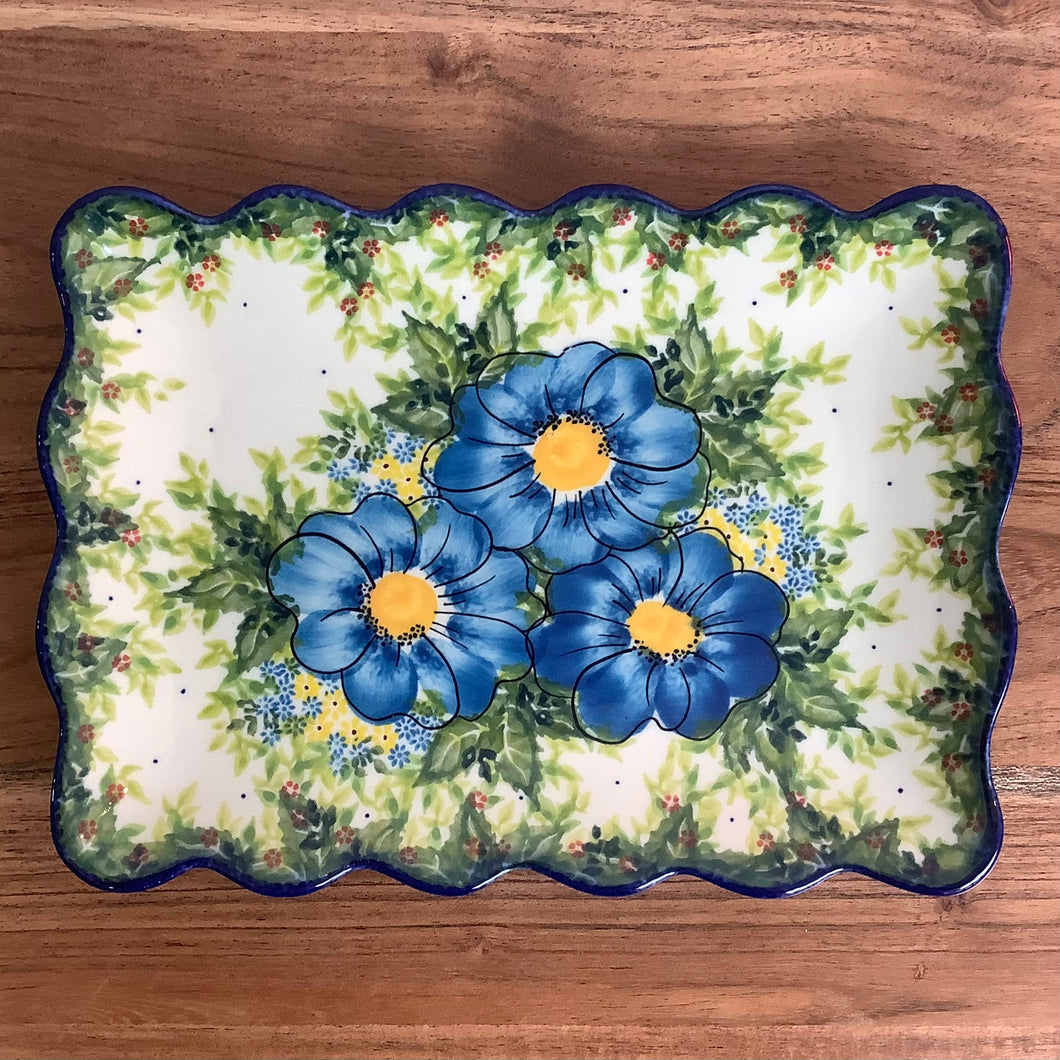 Kalich Rectangular Blue and Green flower pletter