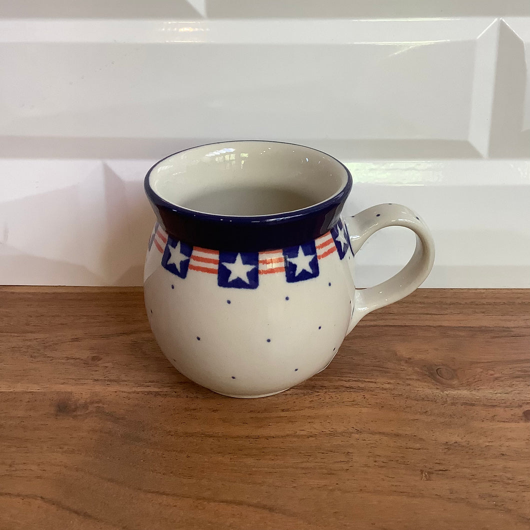 8oz Blue Stars and Red Stripes Bubble Mug