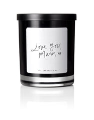 Boxsmith stocks Miller Rd 'Love You Mum' candles - perfect Mother's Day gift. Easy delivery NZ wide of our online gifts for Mum Collection