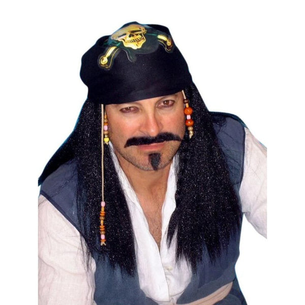 Pirate Captain Wig With Bandanna Cracker Jack Costumes Brisbane 9661