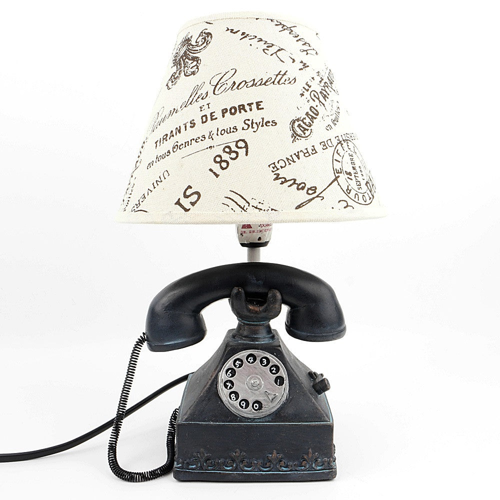 retro phone lamp