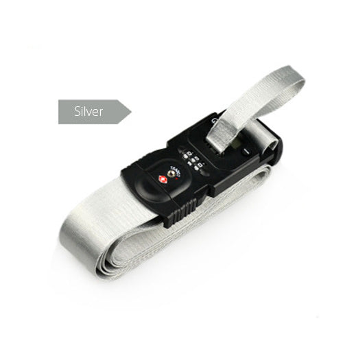 luggage strap with lock and weighing scale