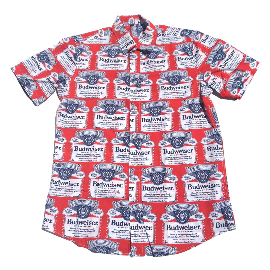 Budweiser Label Button Down Shirt