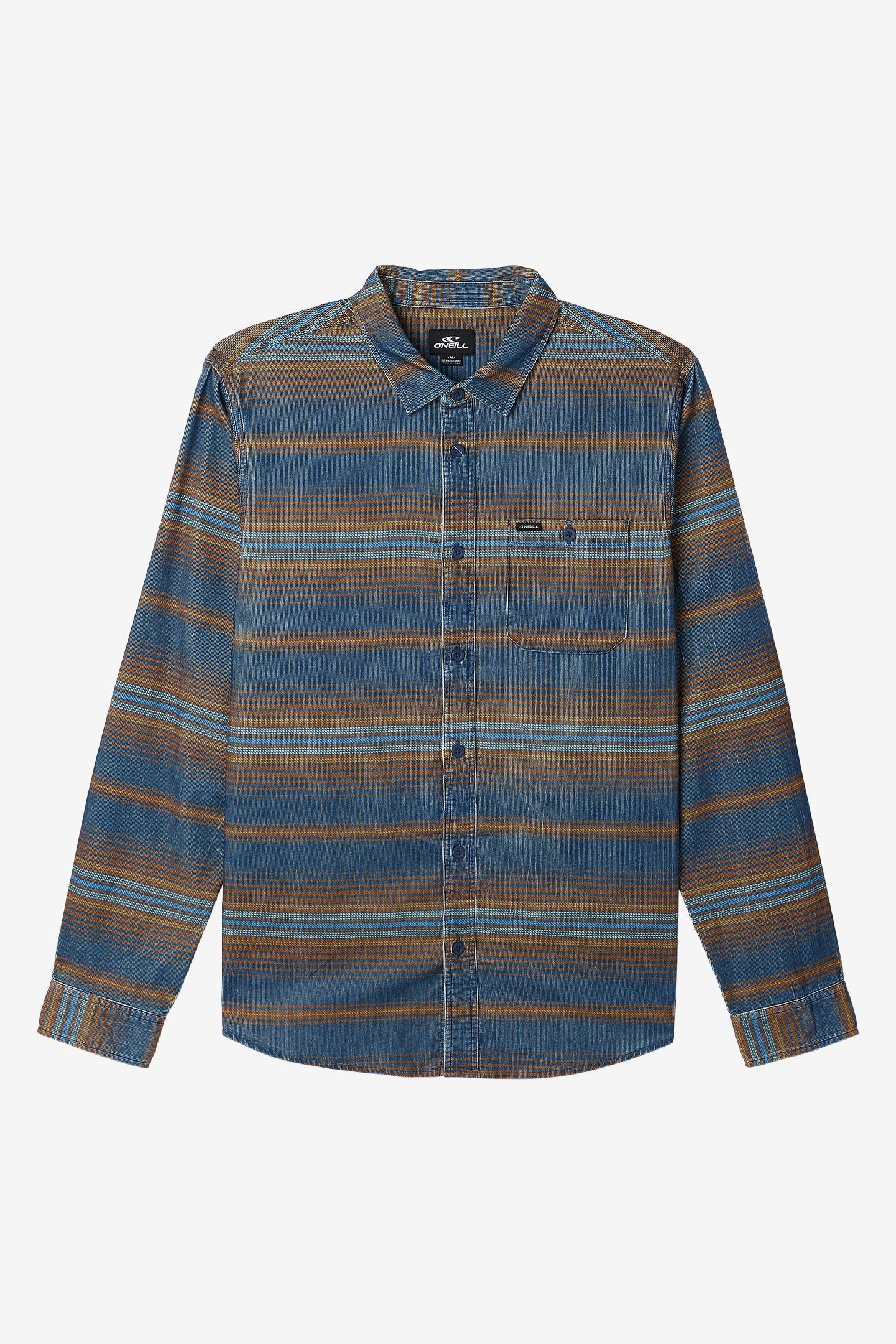 Caruso Stripe Long Sleeve Shirt - Navy | O'Neill