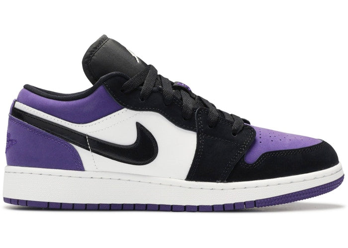 court purple jordan 1 low gs