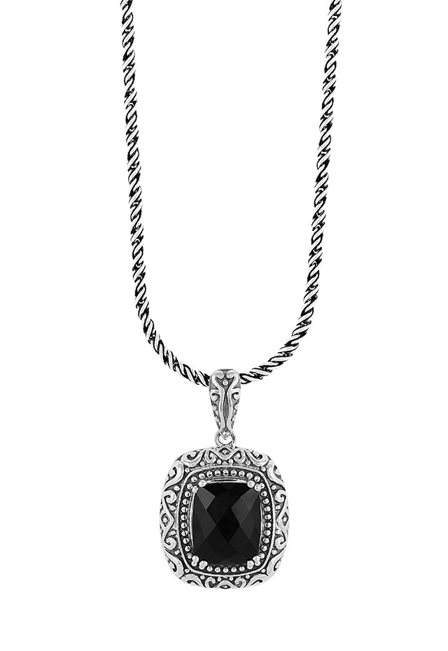 Effy 925 Sterling Silver Onyx Pendant 390 Tcw 