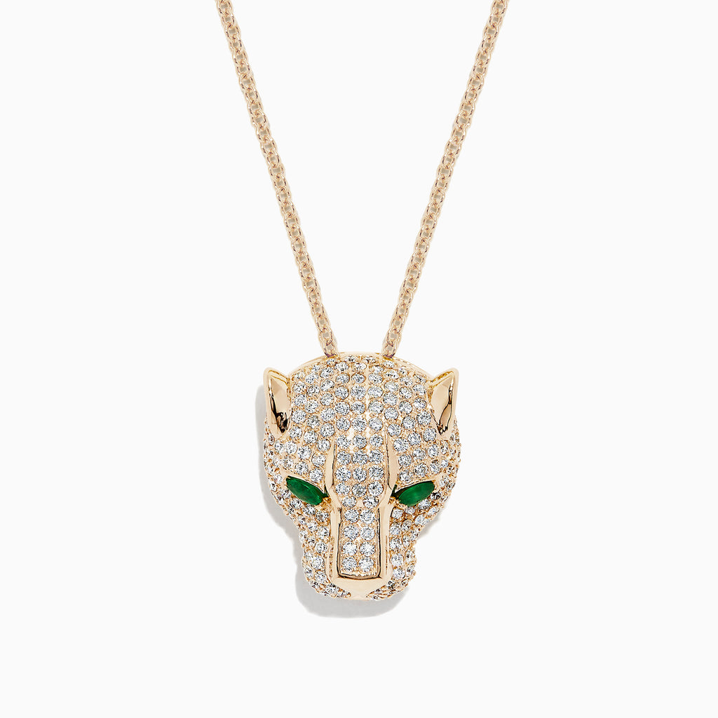 gold panther necklace